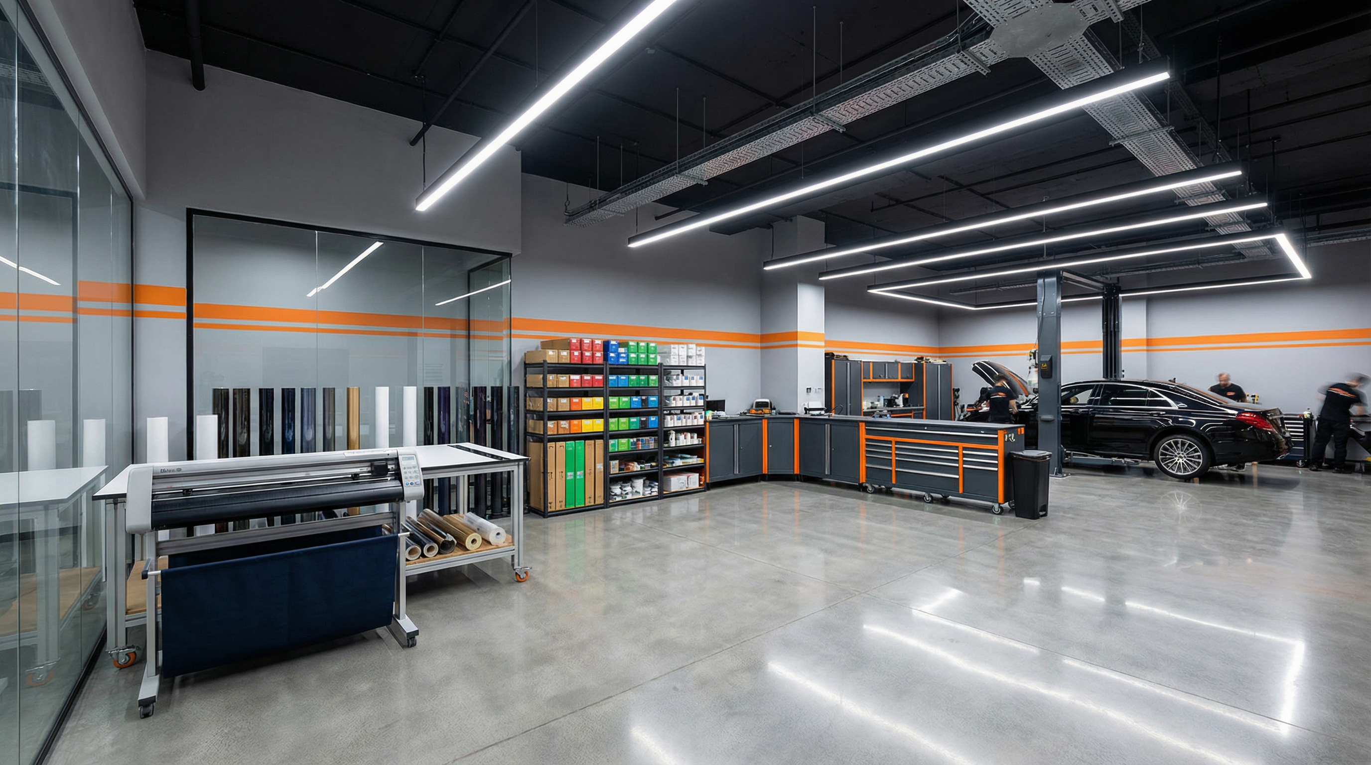 AB Auto Shine shop interior